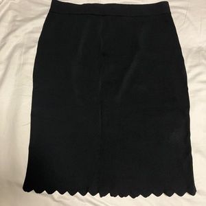 Catherine Malandrino Midi Black Skirt